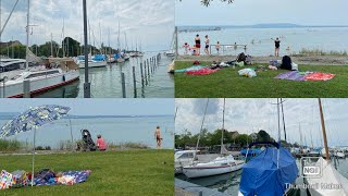 Enjoying in Lake Constance Altnau Switzerland Bodensee vacation [upl. by Pelage]