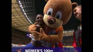 Dina AsherSmith dominates to win 100m a new RECORD NATIONAL and GOLD MEDAL [upl. by Ezarras]