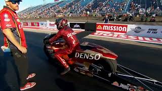 Matt Smith Gaige Herrera Pro Stock Motorcycle Qualifying Rnd 2 the Mission Foods Drag Racing Ser [upl. by Allenaj766]