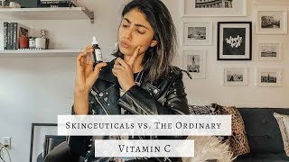 Vitamin C Serum Comparison  Skinceuticals vs The Ordinary [upl. by Antoine]