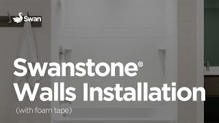 Installation Video Swanstone Walls with Foam Tape [upl. by Lamiv938]