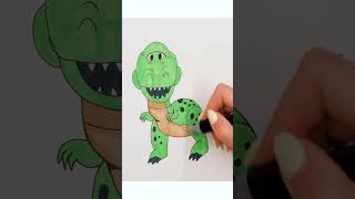 How To Draw Rex  Toy Story [upl. by Dhu]