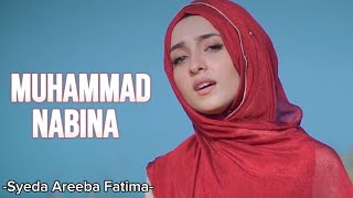 Muhammad Nabina  Lyrics  Syeda Areeba Fatima Heart Touching Kalam [upl. by Airdnaed]