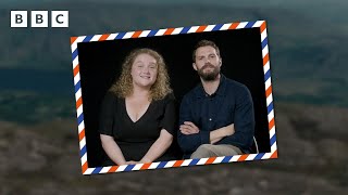 Jamie Dornan and Danielle Macdonald play Guess The Tourist  BBC [upl. by Arayc]