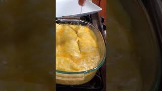 Amazing Easy Green Chili Chicken Enchiladas Recipe Shorts [upl. by Burnight]