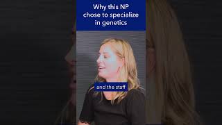 Why this Nurse Practitioner Specialized in Genetics shorts [upl. by Strang]