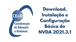 Download Instalação e Configuração Básica do NVDA 202131 [upl. by Lynde]