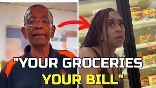 High Value Man REFUSES To Pay For Groceries amp LEAVES Her Alone arakotv [upl. by Imat952]