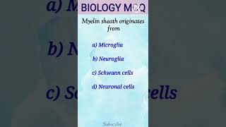 Myelin sheath originatesneetbiologymcqsbiologymcqs [upl. by Aniakudo]