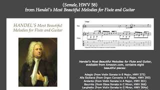 Handels quotWhere’er You Walkquot from Semele for flute and guitar [upl. by Atlee]