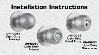 Universal Hardware Light Duty Knob Installation Video [upl. by Accebor]