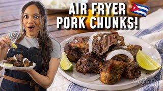 Air Fryer CUBAN Masitas de Puerco  Air Fryer Pork Chunks  Chef Zee Cooks [upl. by Panayiotis64]