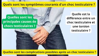 Les causes de chocs testiculaires [upl. by Neelyk215]