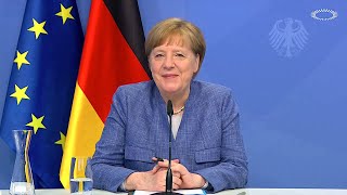 15052021  Angela Merkel  Ökumenischer Kirchentag  Klimaschutz und Generationen [upl. by Aisak794]