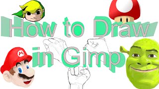 How to use Gimp like an Artist How to draw in Gimp [upl. by Zechariah]