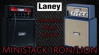 Laney Ministack IRON amp LION  UnboxingDemoReview [upl. by Buchbinder]