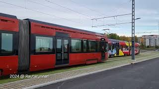 Raitiovaunut Hiedanranta 🇫🇮 🚋 ❤️ [upl. by Arraic]