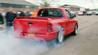 Dodge RAM SRT10 AMAZING BURNOUT [upl. by Aetnahs681]