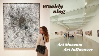 LAVORARE IN UN MUSEO DARTE E COME ART CONTENT CREATOR  Weekly vlog [upl. by Kannry]