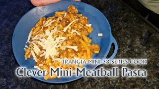 Trangia Mini 28 Series Cook  Clever MiniMeatball Pasta [upl. by Yuht]