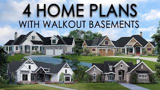 Four Home Plans with Walkout Basements [upl. by Cranford]