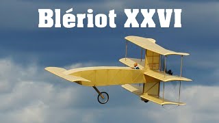 Bleriot XXVI triplane from 1911  scale RC canard airplane  4K  Nesvacily 2022 [upl. by Emmy]