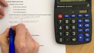 Calculating Relative Atomic Mass [upl. by Esele]