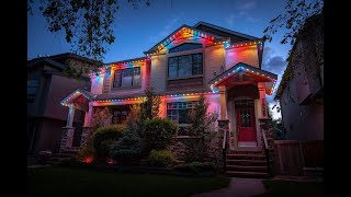 Permanent LED Holiday amp Christmas Lights Never Hang Lights Again [upl. by Holtz889]