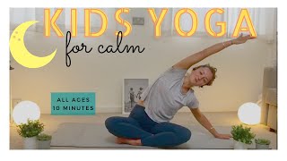 Kids Yoga for Calm  All ages  10 Minutes  Yoga with Tash [upl. by Baxter]