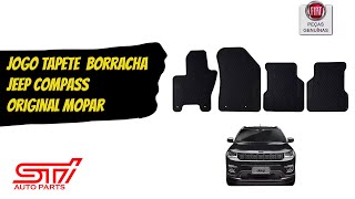 Jogo Tapete Borracha  Jeep Compass 2017 a 2023  Original Mopar  50290325 [upl. by Ellicul]