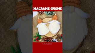 Macrame Gnome tutorial  Easy macrame shorts handmade macrame gnomes ornaments christmas diy [upl. by Allcot]