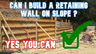 Can I build A Retaining Wall On A slope  All Access 5108044646 [upl. by Reneta]