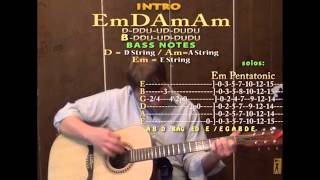 Cortez The Killer Neil Young Guitar Cover Lesson with Lyrics Chords Em D Am Am [upl. by Wernsman375]