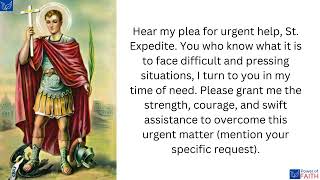 Prayer to St Expedite a Remedy in Urgent Situations [upl. by Shira337]