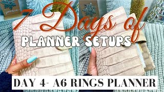 A6 Rings Planner Setup  VDS STARDUST CROCO  7 Days of Planner Setups Day 4 [upl. by Animar]