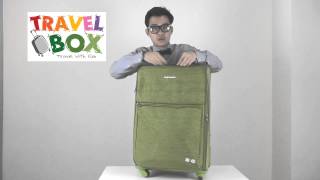 Hush Puppies 24quot Soft Trolley Spinner Case Product Review [upl. by Arved]