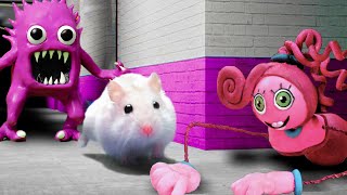 Hamster Advantures In Game World Poppy Playtime Among Us Mario Sonic [upl. by Ahseal]