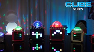 iDance CUBE Sing Mini X Party Karaoke Bluetooth Speakers  Disco Ball  Rechargeable [upl. by Kingston]