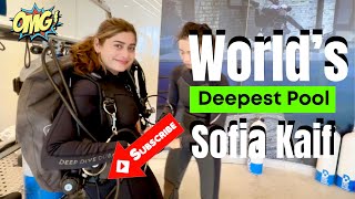 Sofia Kaif  Scuba Dive  The World’s Deepest Pool  Dubai  Vlog 10 [upl. by Saw]