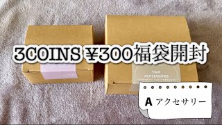 3COINS 300円福袋開封♡ピアス ヘアアクセサリー ポーチ付き [upl. by Latt]