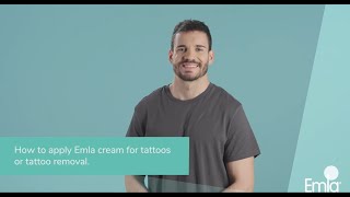 How to Apply Emla  Tattoos Male [upl. by Aihcats335]