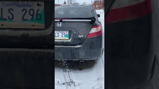 08 Civic Si Rear Muffler Delete [upl. by Ahsik]