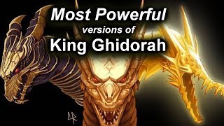 Top 9 Most Powerful Versions of King Ghidorah  Ranking Ghidorah Species [upl. by Tonye439]