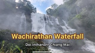 The biggest waterfall in Thailand Wachirathan Waterfalls doiinthanon [upl. by Turmel511]