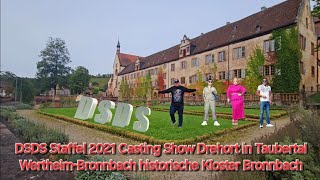 DSDS Staffel 2021 Casting Show Drehort in Taubertal WertheimBronnbach historische Kloster Bronnbach [upl. by Benoit]