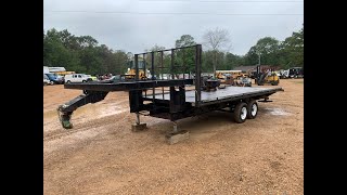 1993 22’ Gooseneck Tandem Flatbed Trailer [upl. by Airamas]