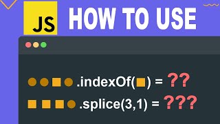 How to use indexOf splice  JavaScript Array Methods Tutorial [upl. by Zingale]