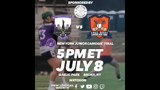 NY Camogie Junior Final  Liberty Gaels vs Annie Moores [upl. by Anoved]