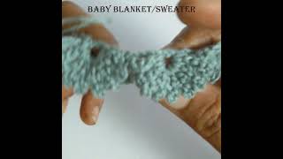 DIYCrochet quotSweaterBaby BlanketCotiquot Design  Full Video Link in Description Box shorts [upl. by Avahc]