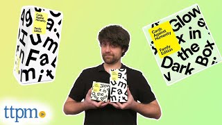 Cards Against Humanity Family Edition Card Game and Glow in the Dark Box Expansion Pack Review [upl. by Gnirps]